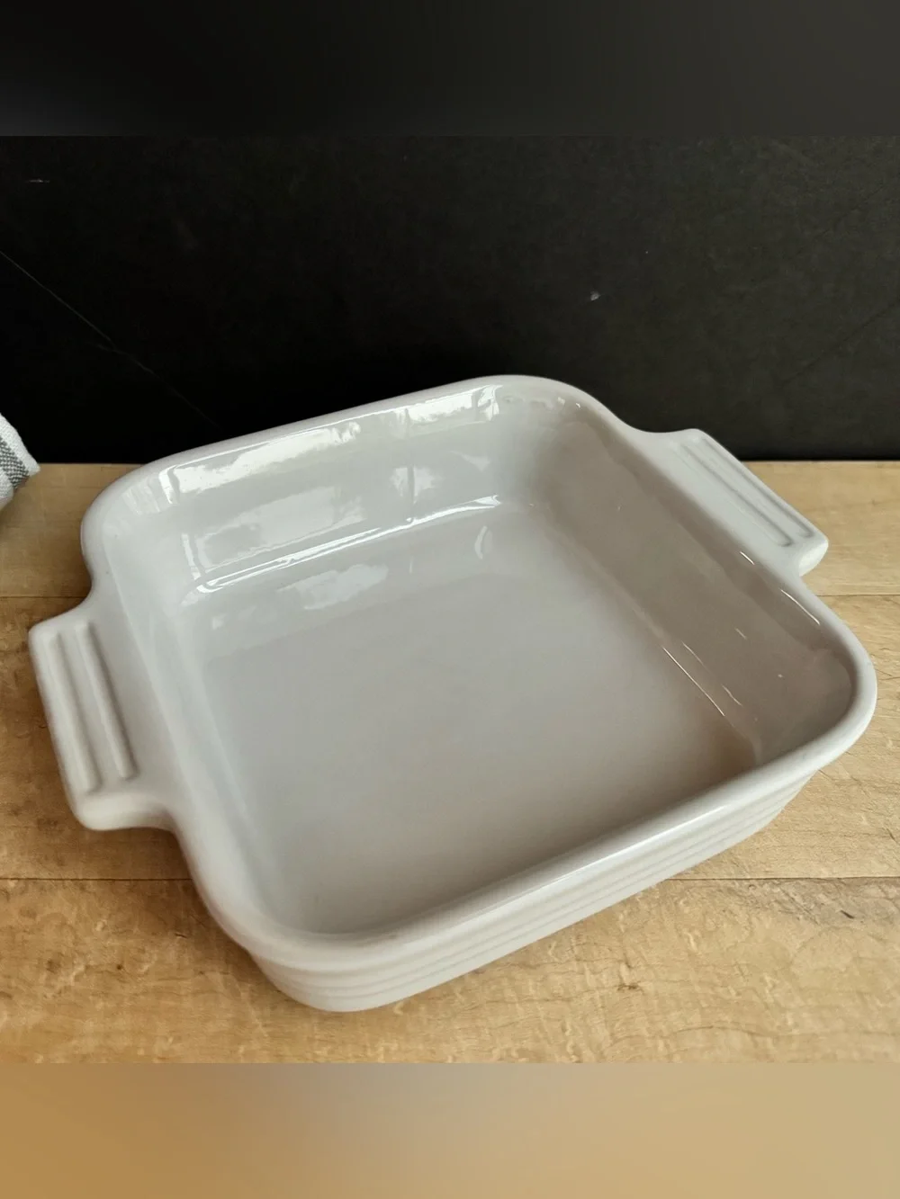 NEW Le Creuset 6” White Square Stoneware Baking Dish #17-24